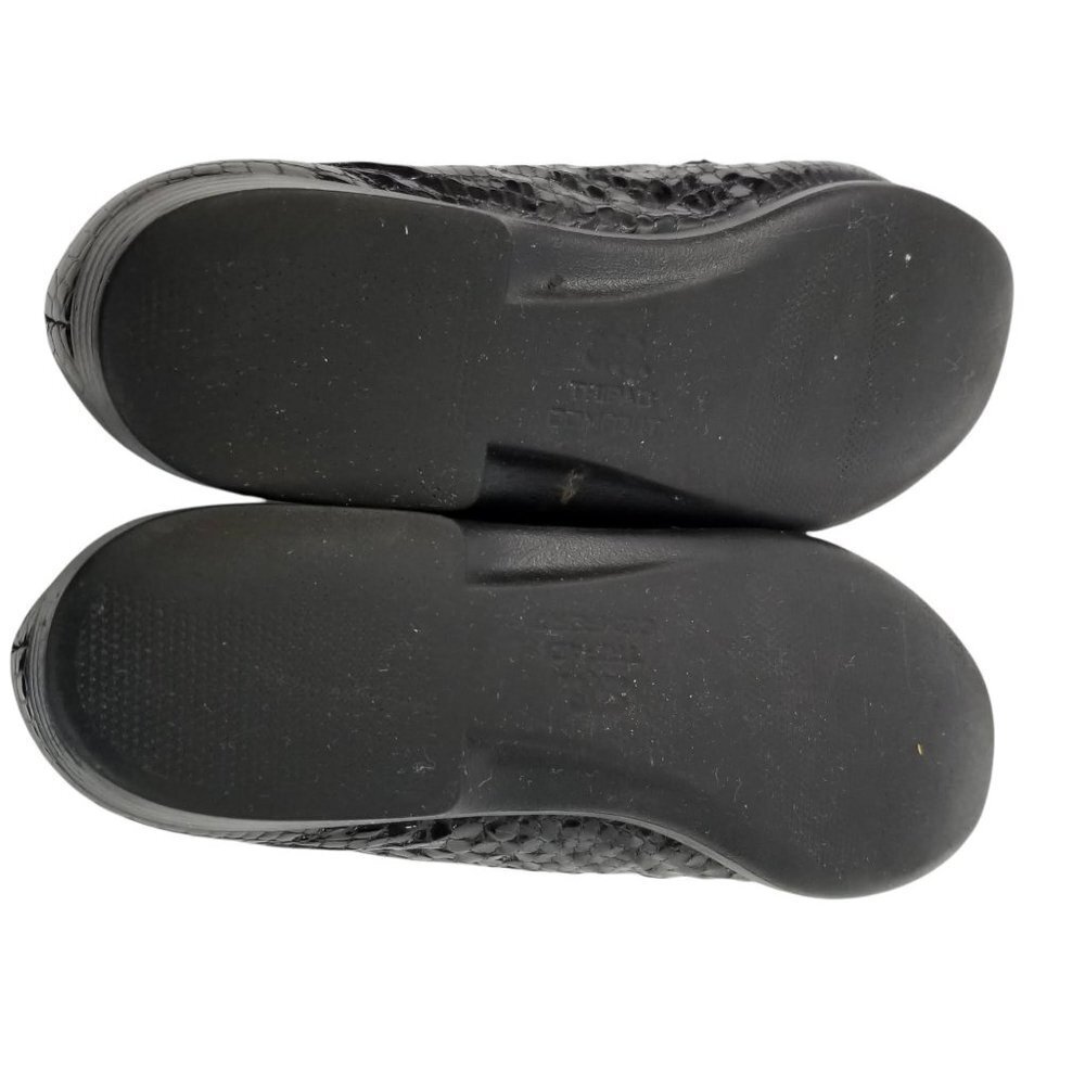 Sas Simplify Women's Black Croc Print Patent Leather Moccasin Flats Loaf… - Picture 6 of 10